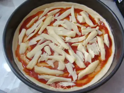 Make Vegetable sausage pizza step 6