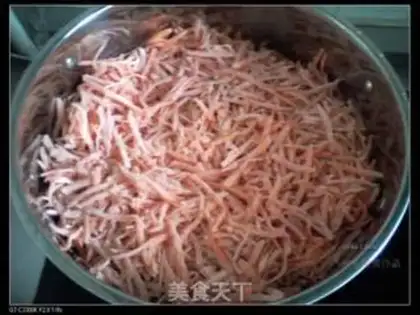 Make Puffy ginseng step 3