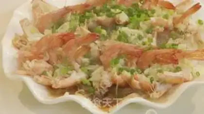 Make Garlic fan shrimp step 6