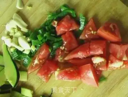 Make Tomato fried pumpkins step 2