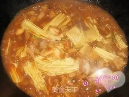 Make Red chicken leg rice step 11