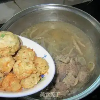 Make A big soup meatball fan pot step 9