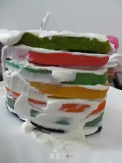 Make Rainbow cake step 8