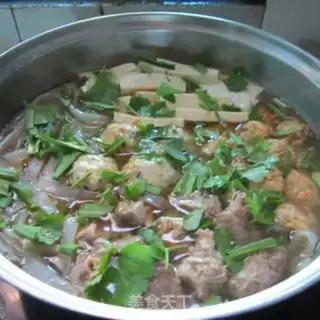 Make A big soup meatball fan pot step 12