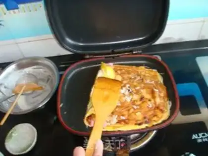 Make Egg pancakes step 9