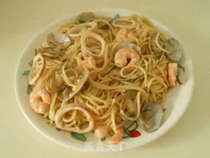 Make Seafood pasta step 8