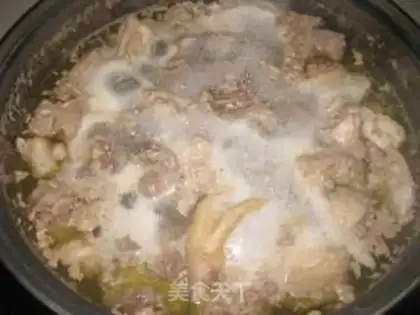 Make Frozen chickens with mushroom beans step 4