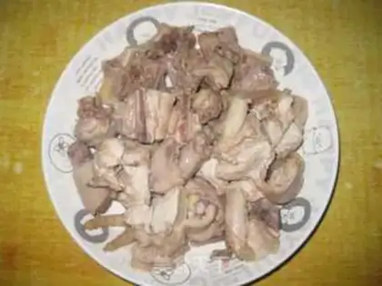 Make Frozen chickens with mushroom beans step 5