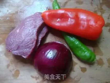 Make Five-colour yellow beef step 0