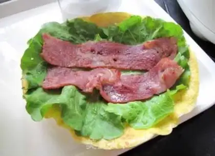 Make Bacon egg rolls step 6