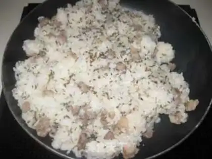Make ♪ Zinc beef fried rice ♪ step 6