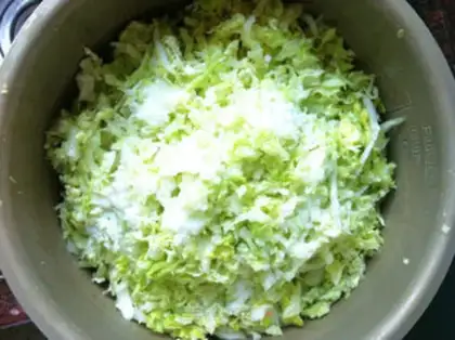 Make Vegetable dumplings step 4
