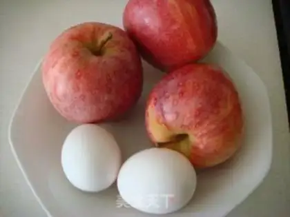 Make Apple egg milk step 0