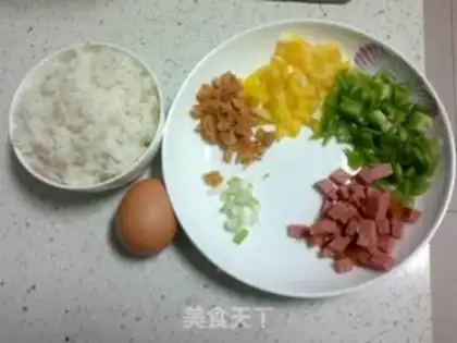Make Egg fried rice step 0