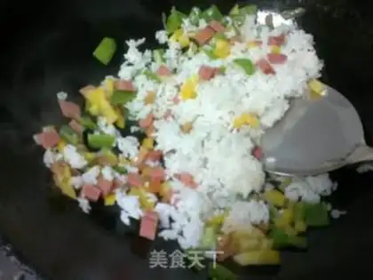 Make Egg fried rice step 2