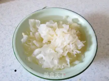 Make The papaya silver ear step 1