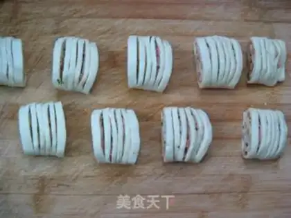 Make Chicken silk roll step 14