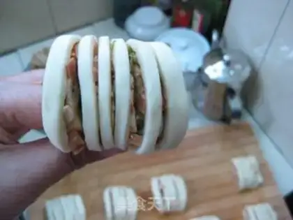 Make Chicken silk roll step 15