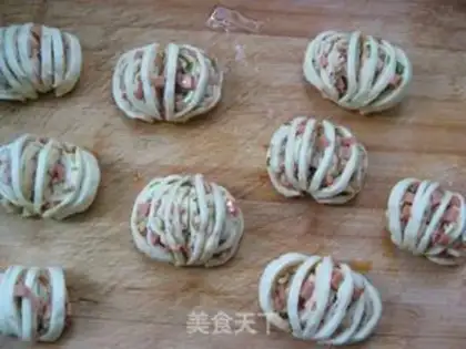 Make Chicken silk roll step 16