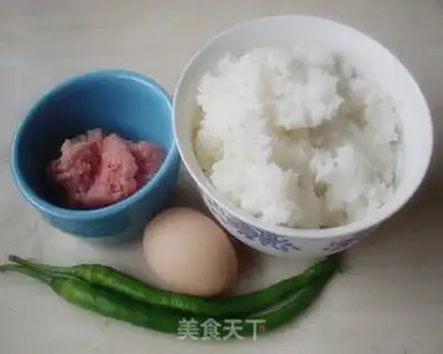 Make Curry, curry, egg and rice step 0