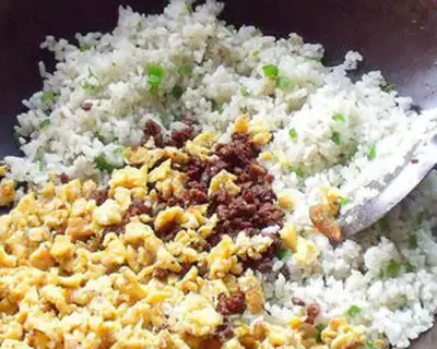 Make Curry, curry, egg and rice step 8
