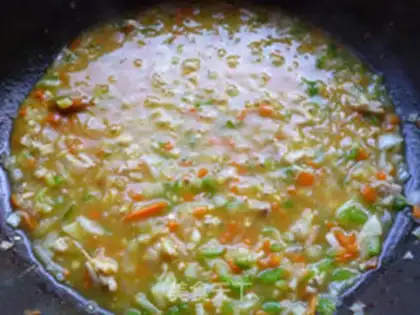 Make Curry chicken pastry step 10