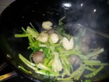 Make Double-ball fried celery step 5
