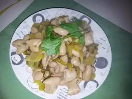 Make Sour sauce and pig intestines step 10