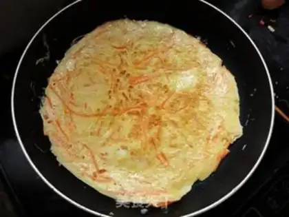 Make Carrot omelet step 7