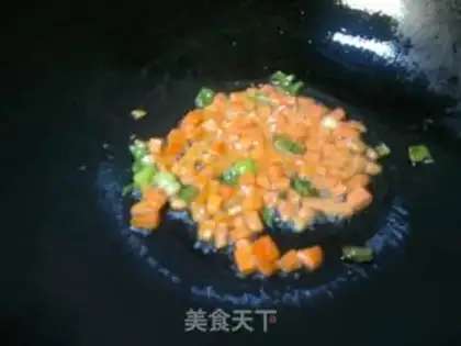 Make Spicy beef fried rice step 1