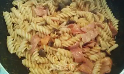 Make Crab mushroom bacon pasta step 8