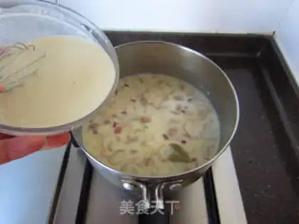 Make French beans, mushroom soup step 10