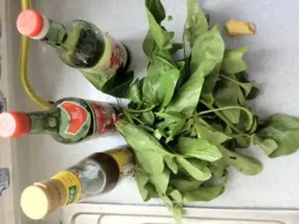 Make Ginger spinach step 0
