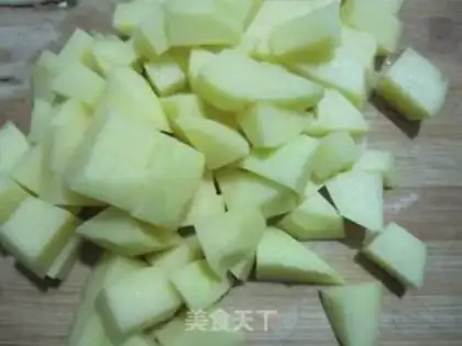 Make Potato chicken mushroom rice step 1