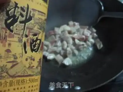 Make Potato chicken mushroom rice step 4
