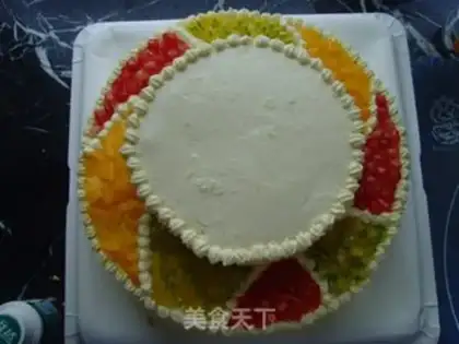 Make Double birthday cake step 12