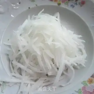 Make Clear the radish silkballs step 2