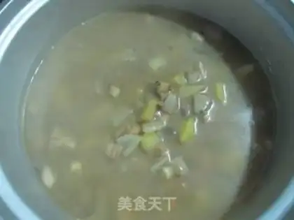 Make Potato chicken mushroom rice step 11