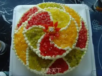 Make Double birthday cake step 16