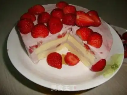 Make Strawberry blueberry mousse step 21
