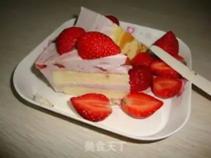 Make Strawberry blueberry mousse step 22