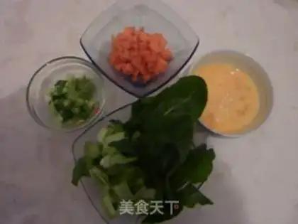 Make Gold egg fried rice step 2