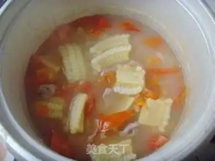 Make Corn pig liver soup step 12