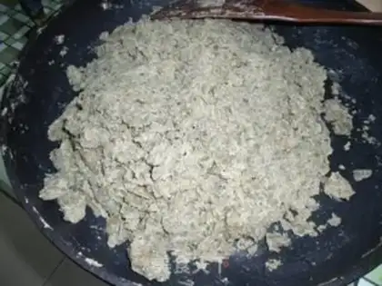 Make Green bean pancakes step 2