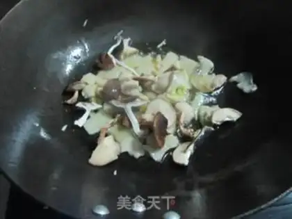 Make Tofu with the mushrooms step 5