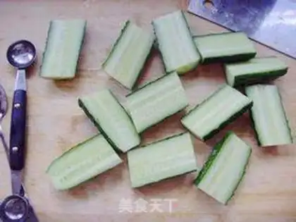 Make Sausage cucumber rolls step 2