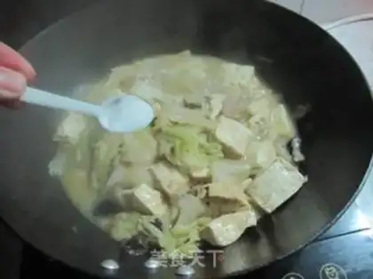Make Tofu with the mushrooms step 14