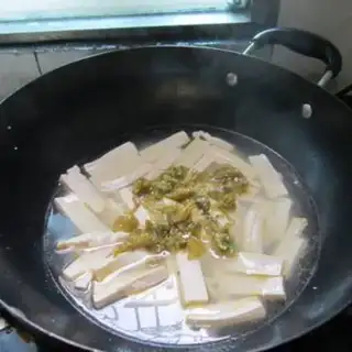 Make Sour spicy tofu step 4