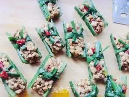 Make Sausage cucumber rolls step 18