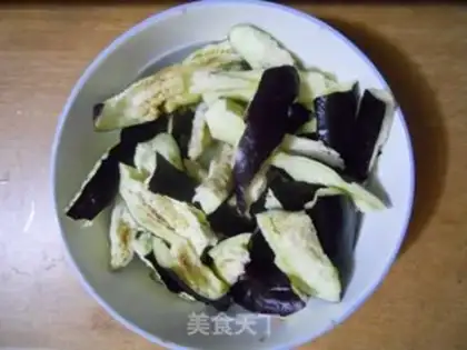 Make Fish fragrance tore eggplant step 1